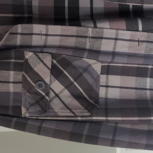 Purple flannel button-down - Picture 3 of 4